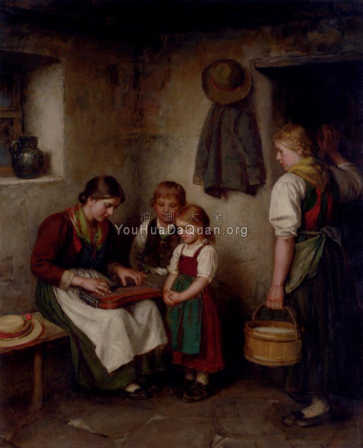 The Music Lesson - 弗朗茨·冯·德弗雷格尔